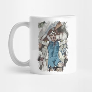 The Cyclist / Abstract fan art / Cycling heroes series #04 Mug